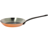 Poele a frire cuivre-inox q.fonte