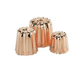 Petit moule cannele bord. Cuivre ø 45