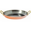 Plat ovale cuivre-inox 2a. Laiton 32cm