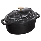 Cocotte 17 cm, Cochonnet gris graphite, Fonte - Staub