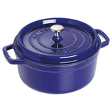 Cocotte Ronde, Bleu intense, Fonte - Staub