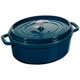 Cocotte bouton homard 31 cm, Ovale, La Mer, Fonte - Staub