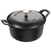 Staub Ligne Vintage La Coquette 12 cm, Ronde, Noir - Staub