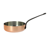 Sauteuse droite cuivre prima matera qf acier ø24cm