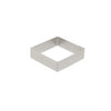 Cercle à tarte carré VALRHONA, inox perforé Ht 2 cm