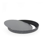 Moule à tarte rond à fond amovible, en acier